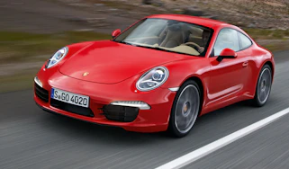 Porsche Cayman front tracking