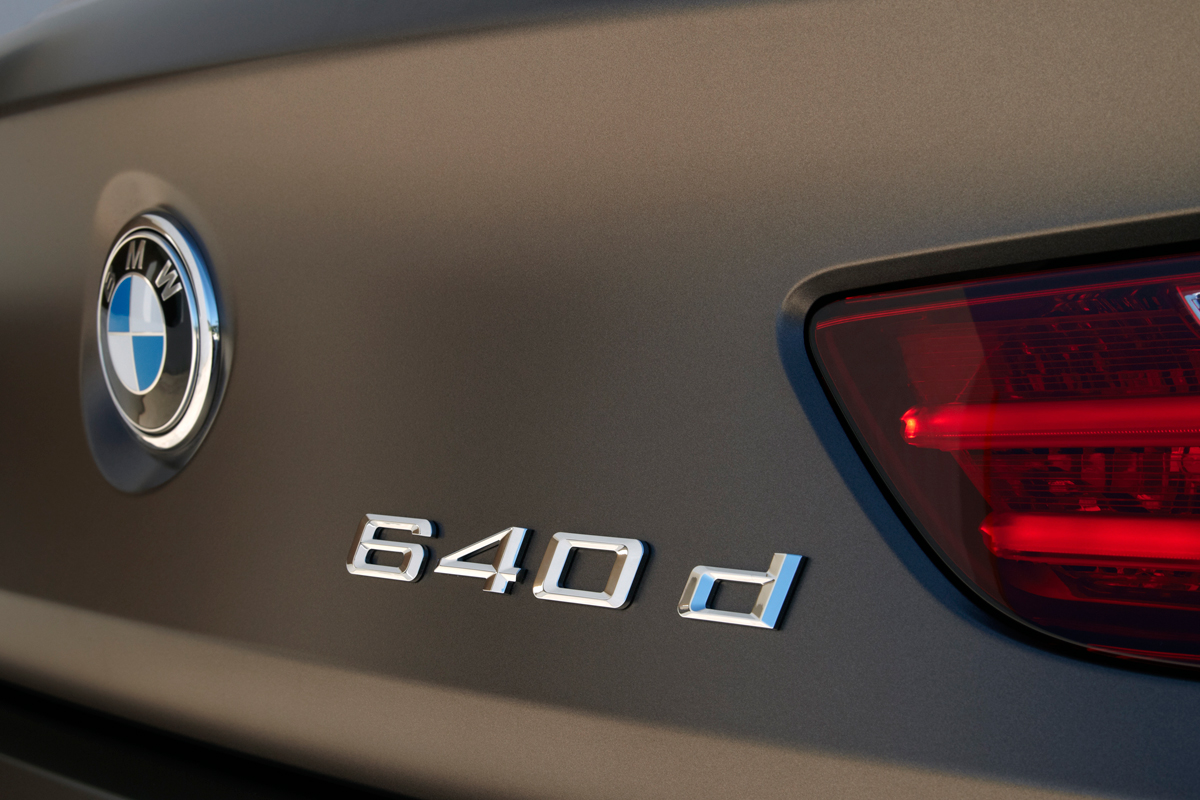 BMW 640d Gran Coupe badge