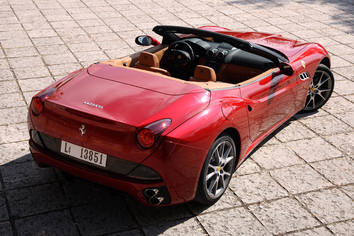 Ferrari California from above
