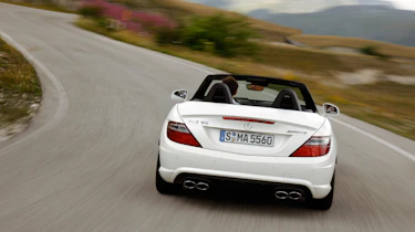 Mercedes SLK55 AMG rear cornering