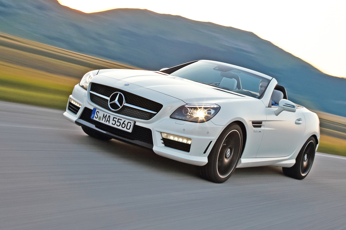 Mercedes SLK55 AMG front tracking