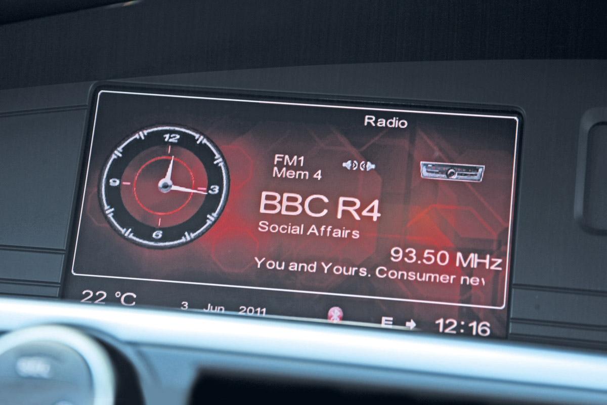 MG6 dash screen