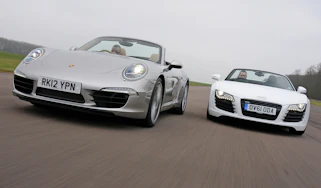 Porsche 911 Cabriolet vs Audi R8 Spyder