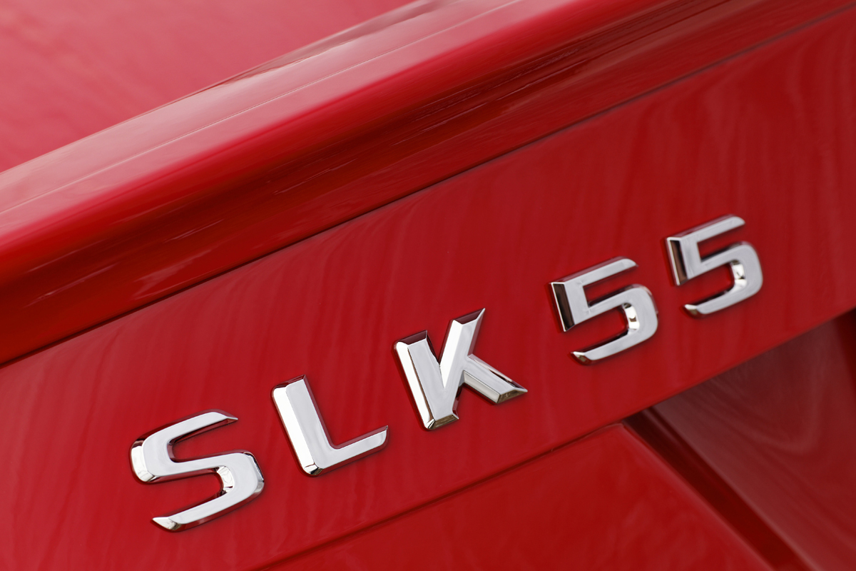 Mercedes SLK55 AMG badge