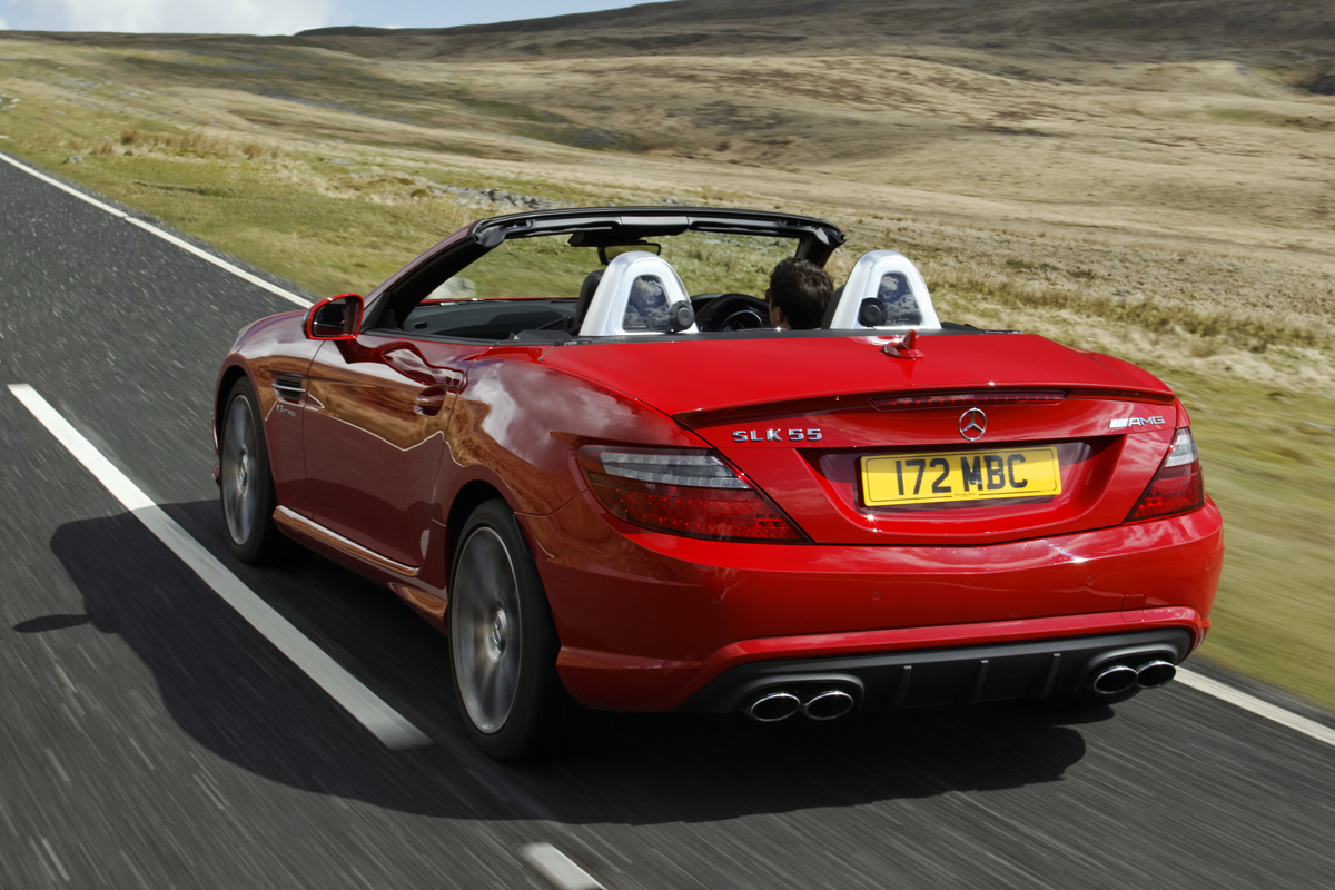 Mercedes SLK55 AMG rear tracking