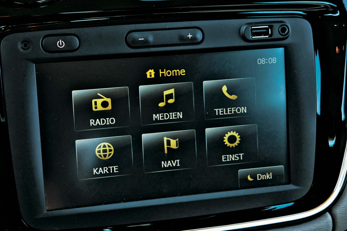 Dacia Lodgy display