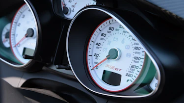 Audi R8 GT Spyder dials