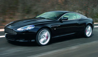 Aston Martin DB9 coupe front tracking
