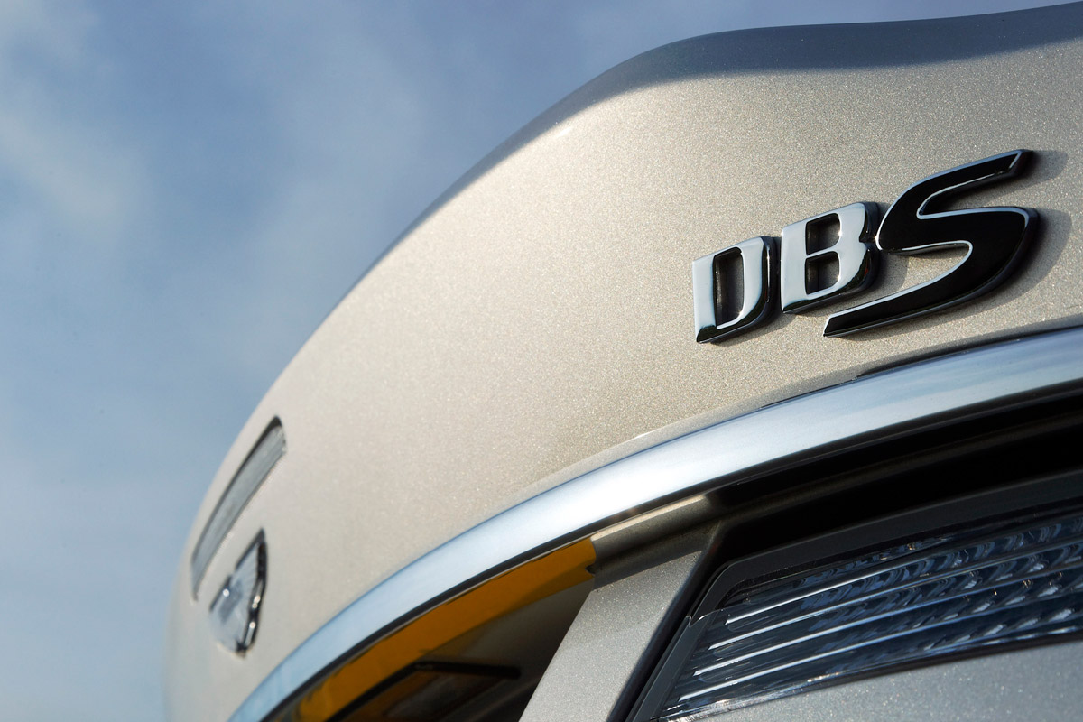 Aston Martin DBS Volante convertible badge