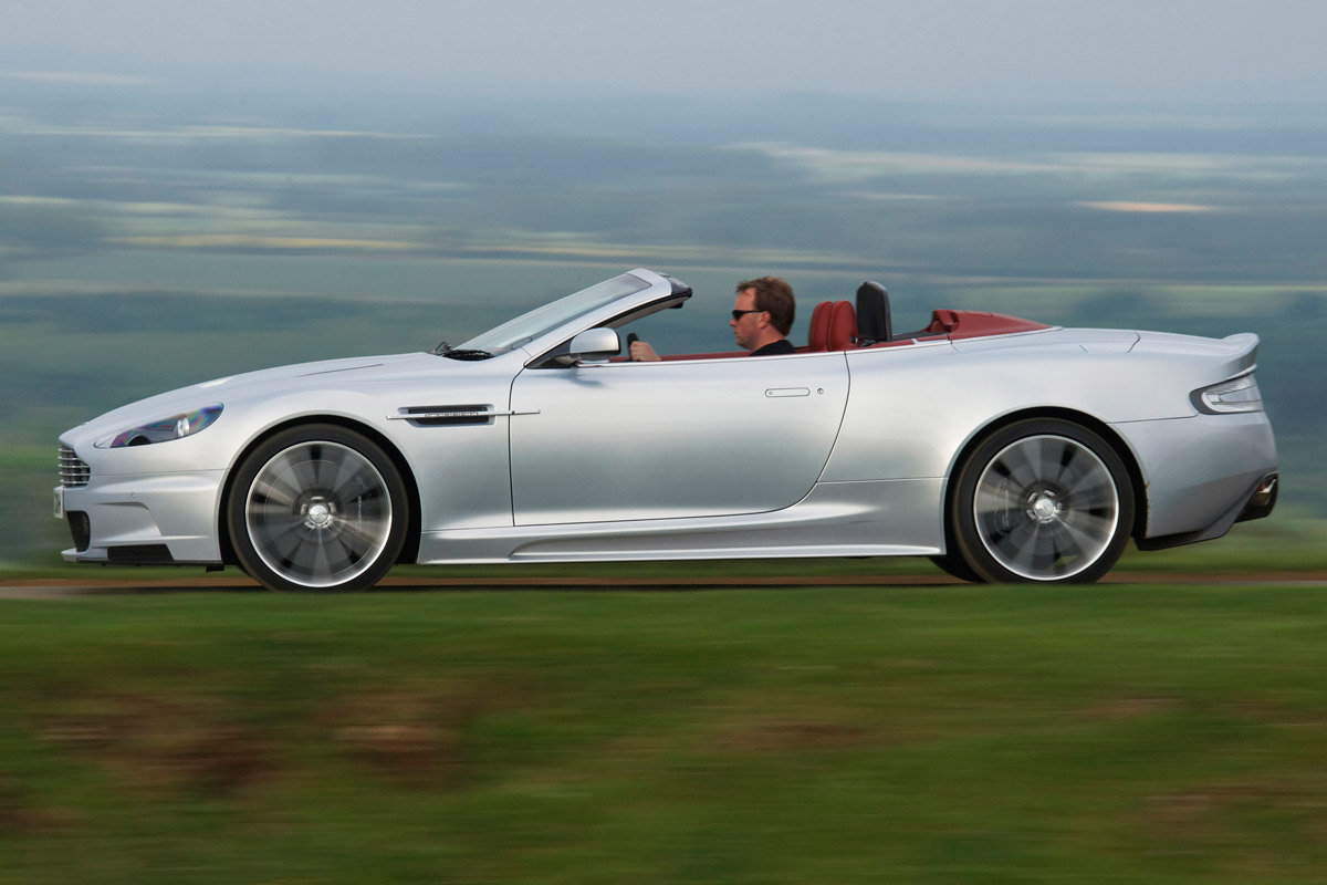 Aston Martin DBS Volante convertible profile