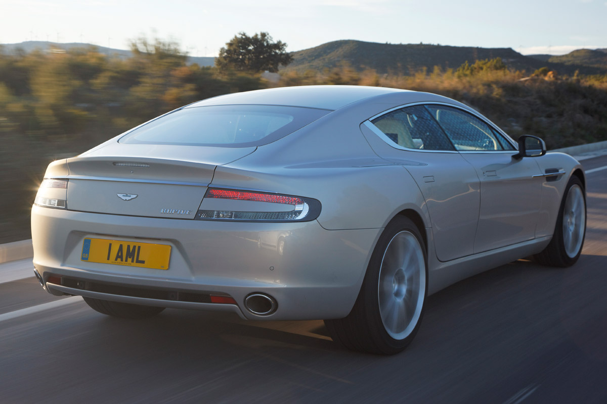 Aston Martin Rapide hatchback rear tracking