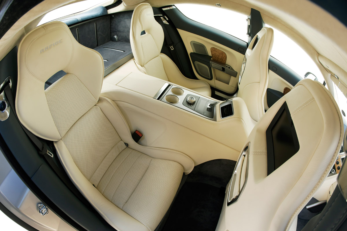 Aston Martin Rapide hatchback rear seats