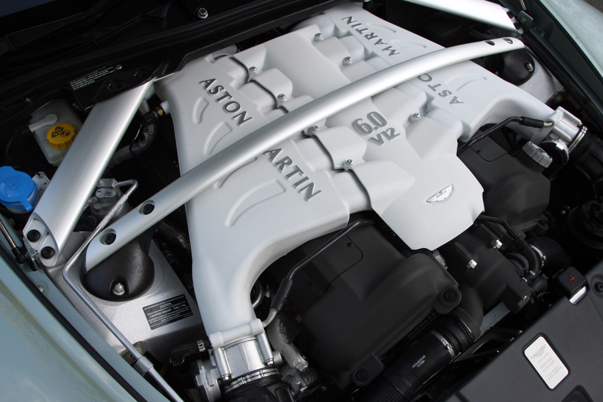 Aston Martin V12 Vantage coupe engine