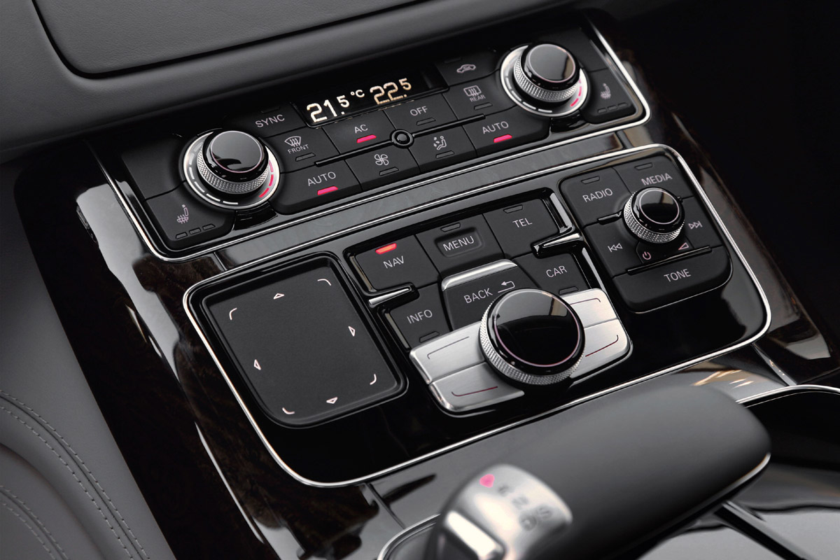 Audi A8 saloon interior detail