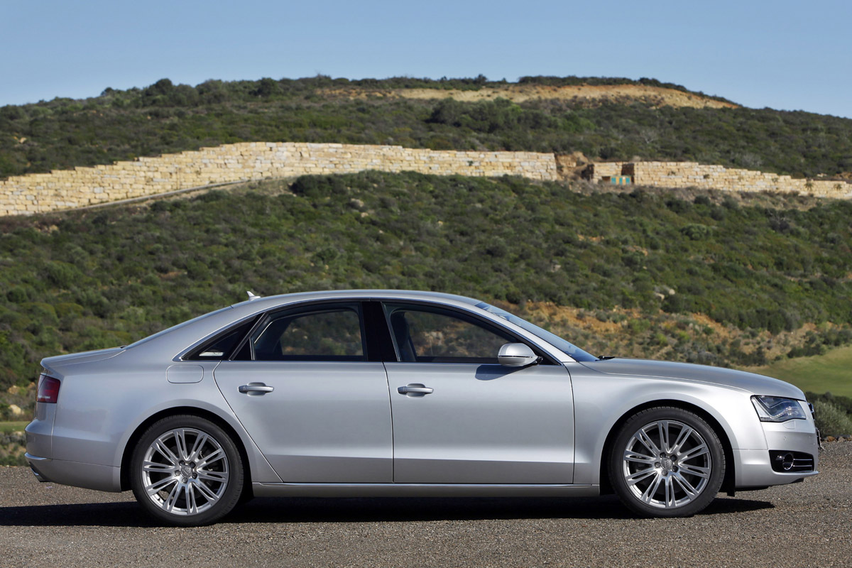 Audi A8 saloon profile