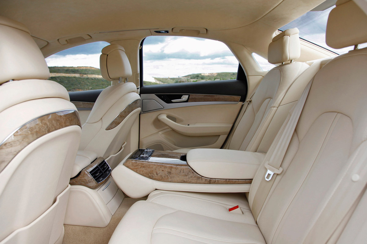 Audi A8 saloon rear seats