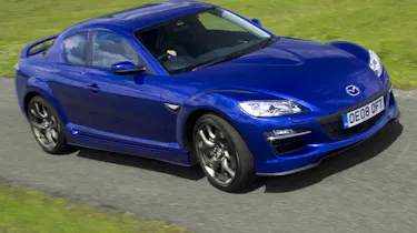 Mazda RX-8 coupe front tracking