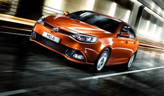 MG Motors MG6 saloon front tracking