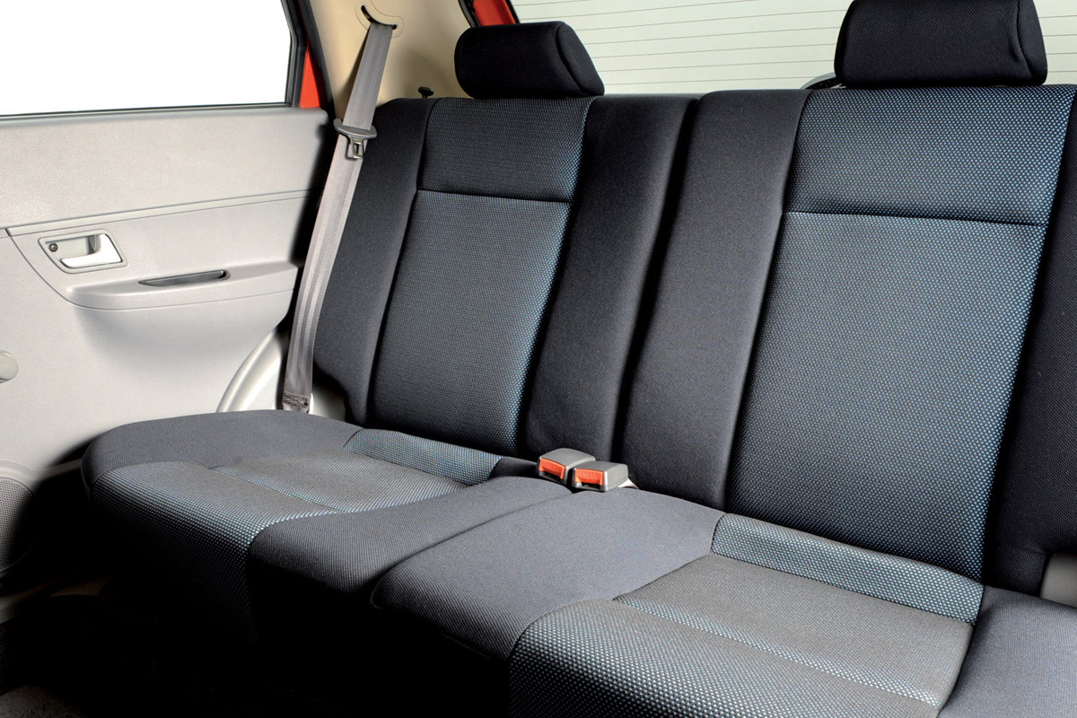 Proton Savvy hatchback rear seats