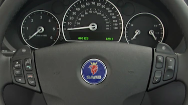 Saab 9-3 convertible interior detail