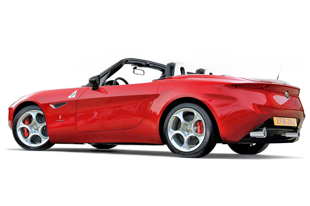 New Alfa Romeo Spider rear three-quarters