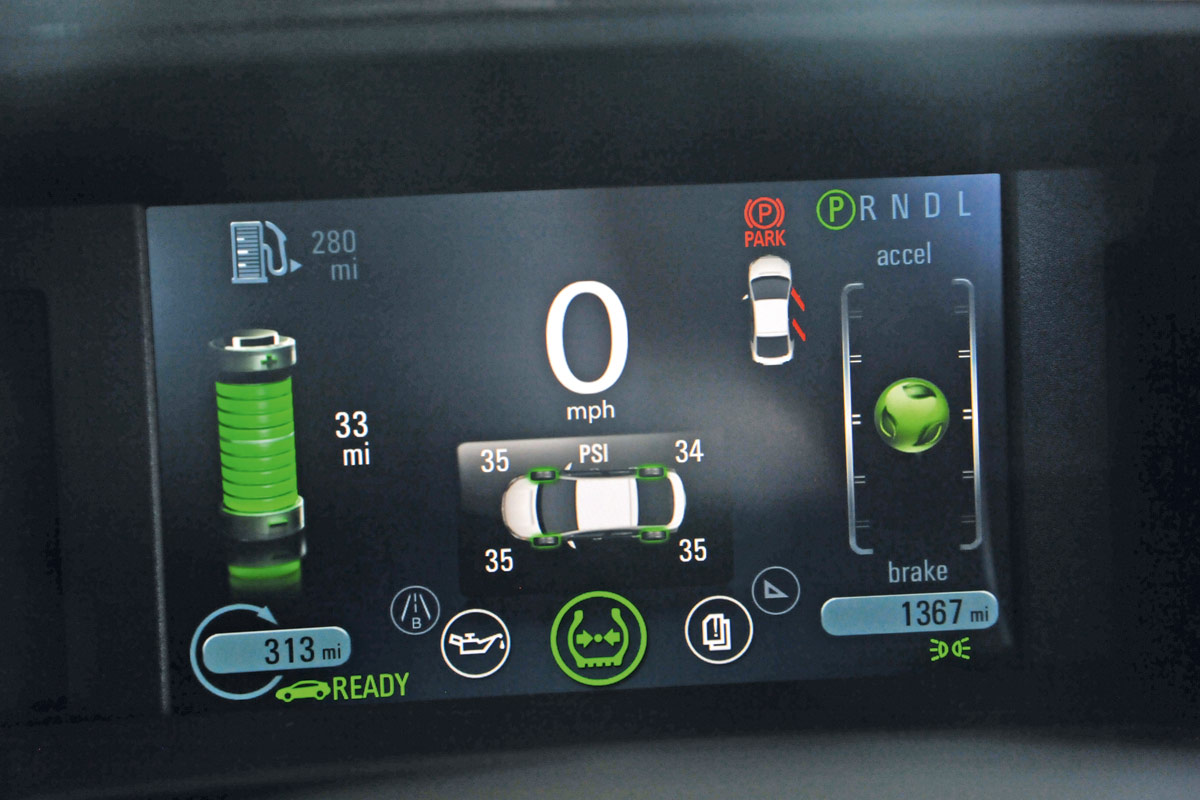 Vauxhall Ampera display