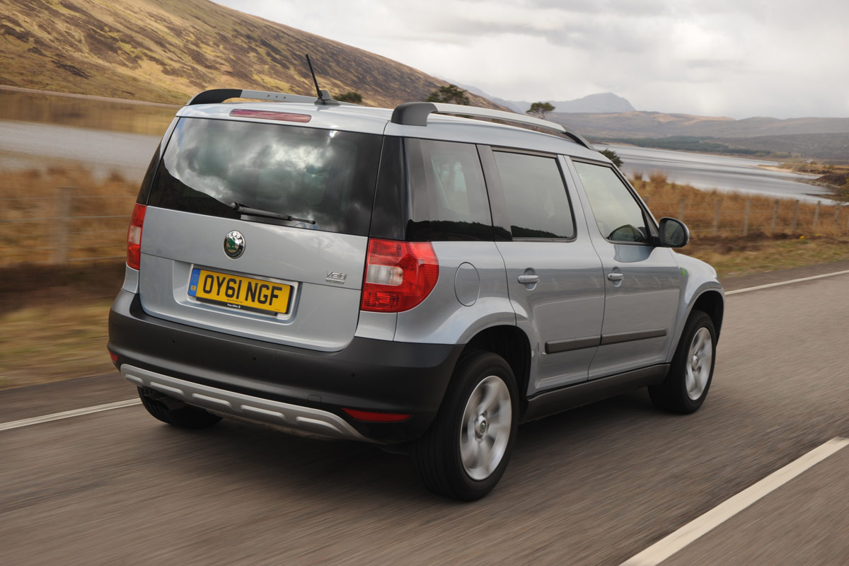 Skoda Yeti GreenLine rear tracking