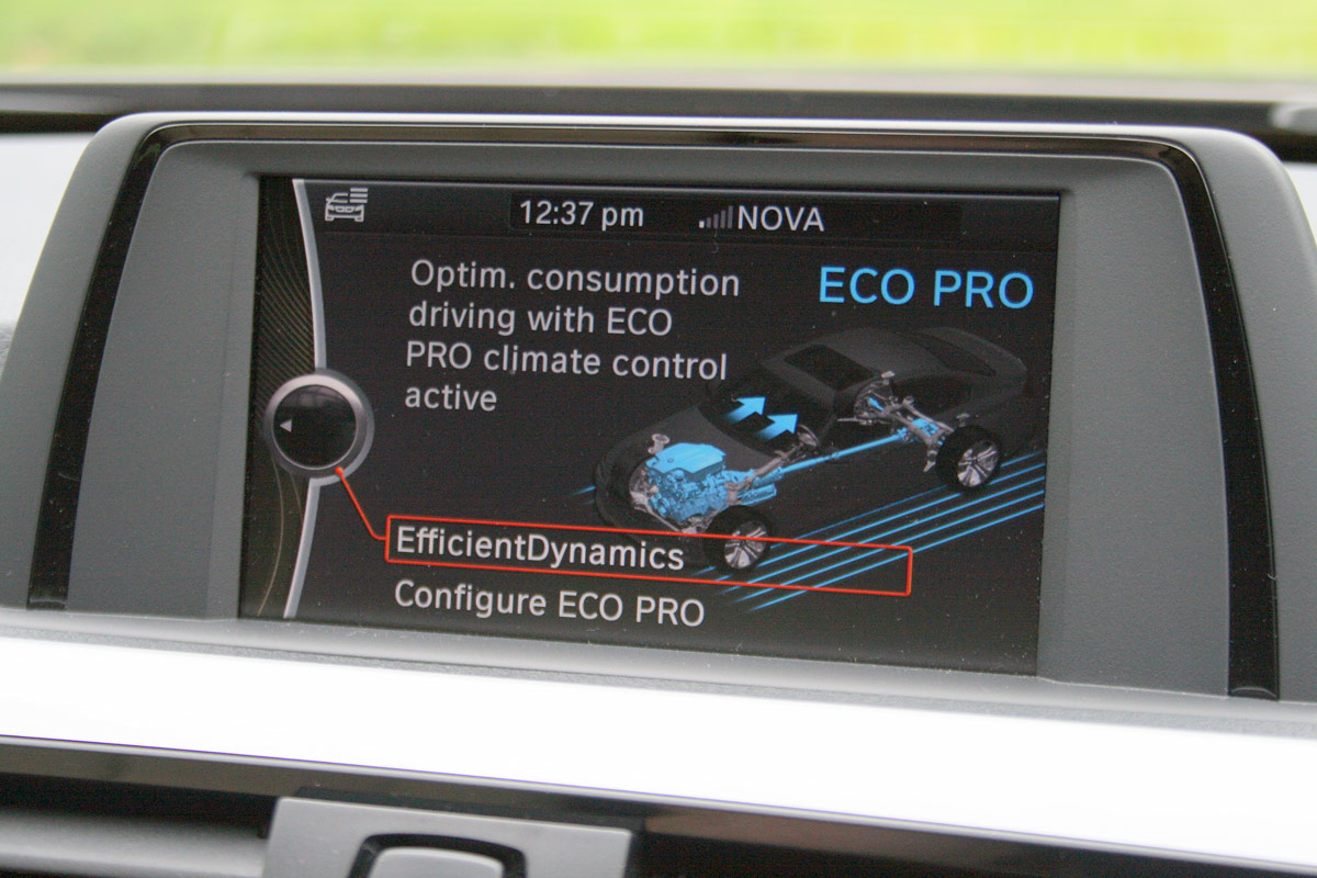 BMW 316d display