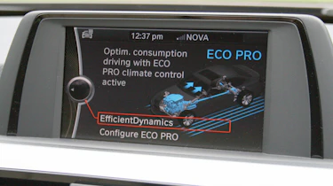 BMW 316d display