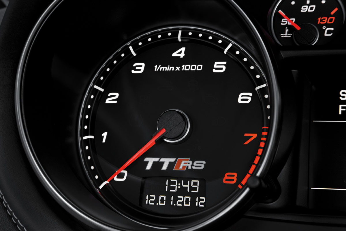 Audi TT RS Plus Roadster dials
