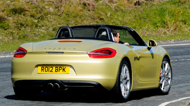 Porsche Boxster S rear cornering