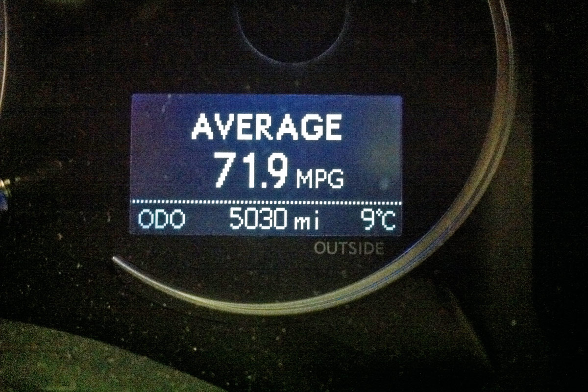 Lexus CT 200h display