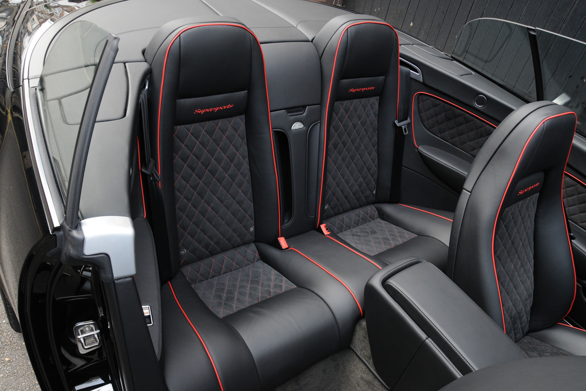 Bentley Continental Supersports Convertible rear seats