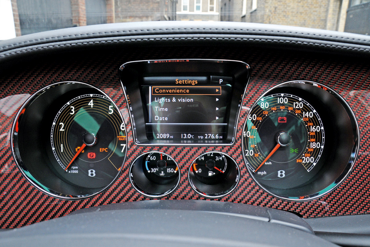 Bentley Continental Supersports Convertible dials