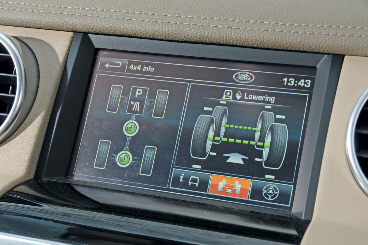 Land Rover Discovery 4 display