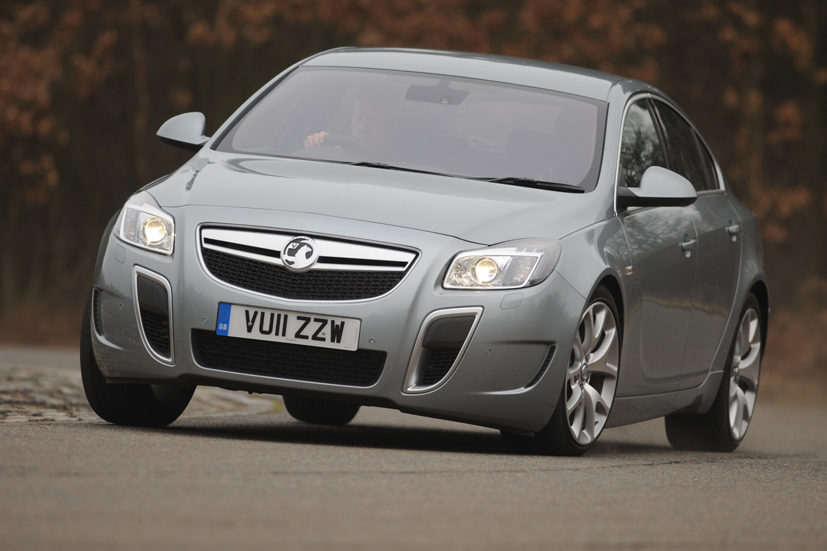Vauxhall Insignia VXR hatchback front cornering