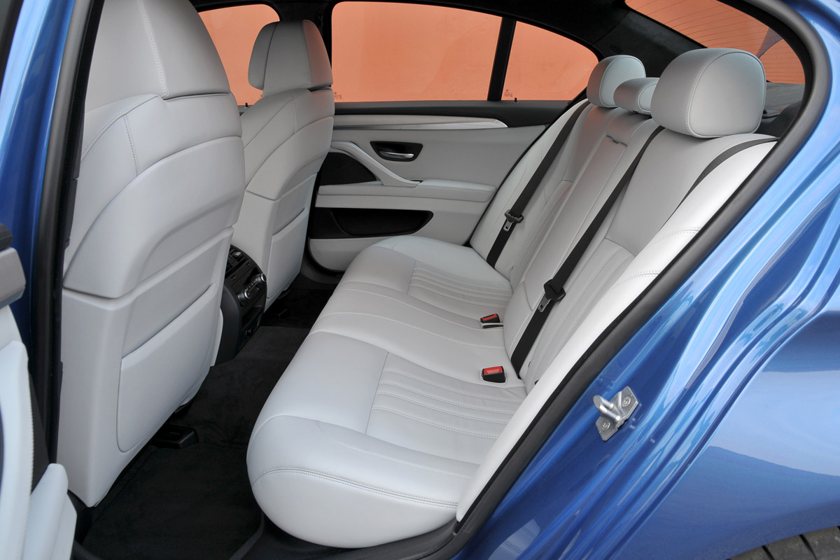 BMW M5 rear seats