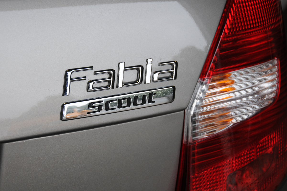 Skoda Fabia Scout badge