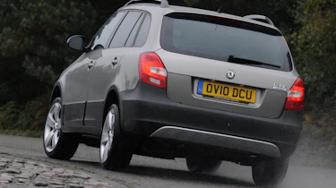 Skoda Fabia Scout rear cornering