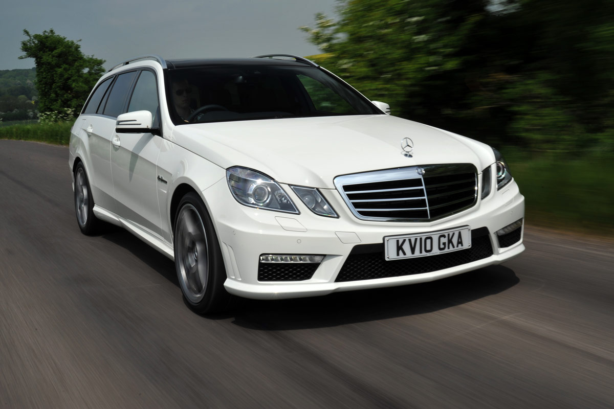 Mercedes E63 AMG estate front tracking