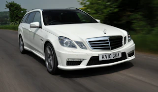 Mercedes E63 AMG estate front tracking