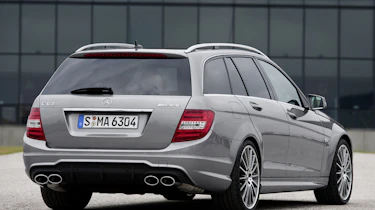 Mercedes C63 AMG Estate rear three-quarters