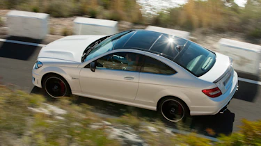 Mercedes C63 AMG Coupe from above