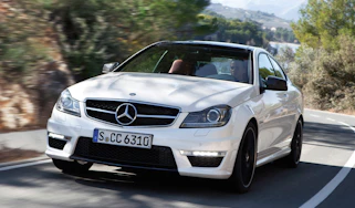 Mercedes C63 AMG Coupe front tracking