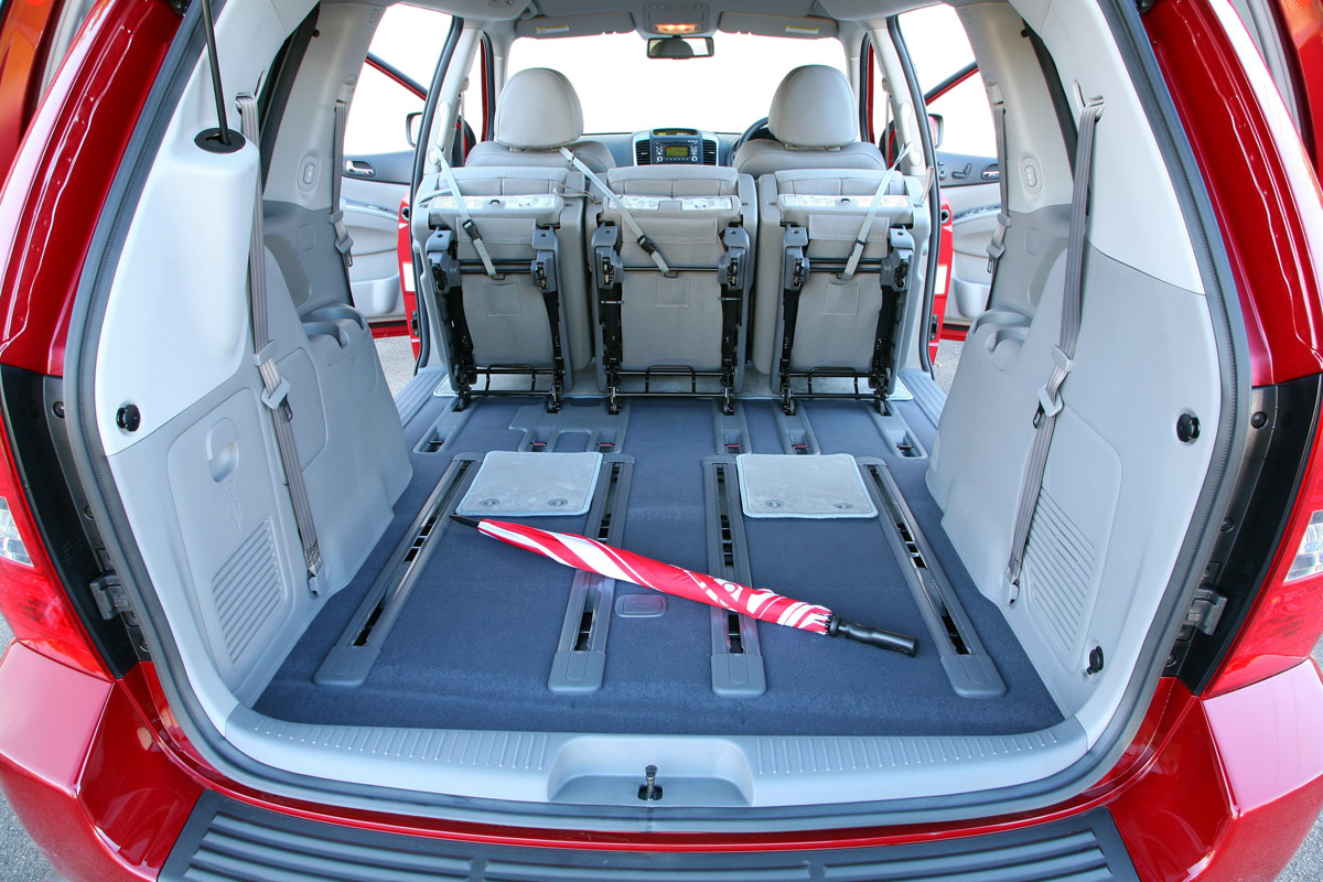 Kia Sedona boot seats folded