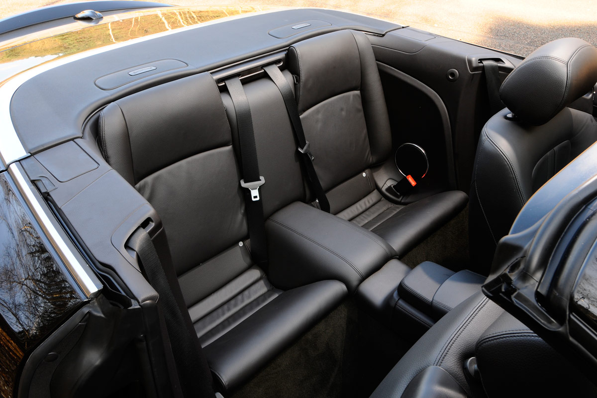 Jaguar XK Convertible rear seats