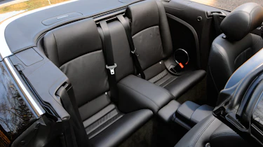 Jaguar XK Convertible rear seats