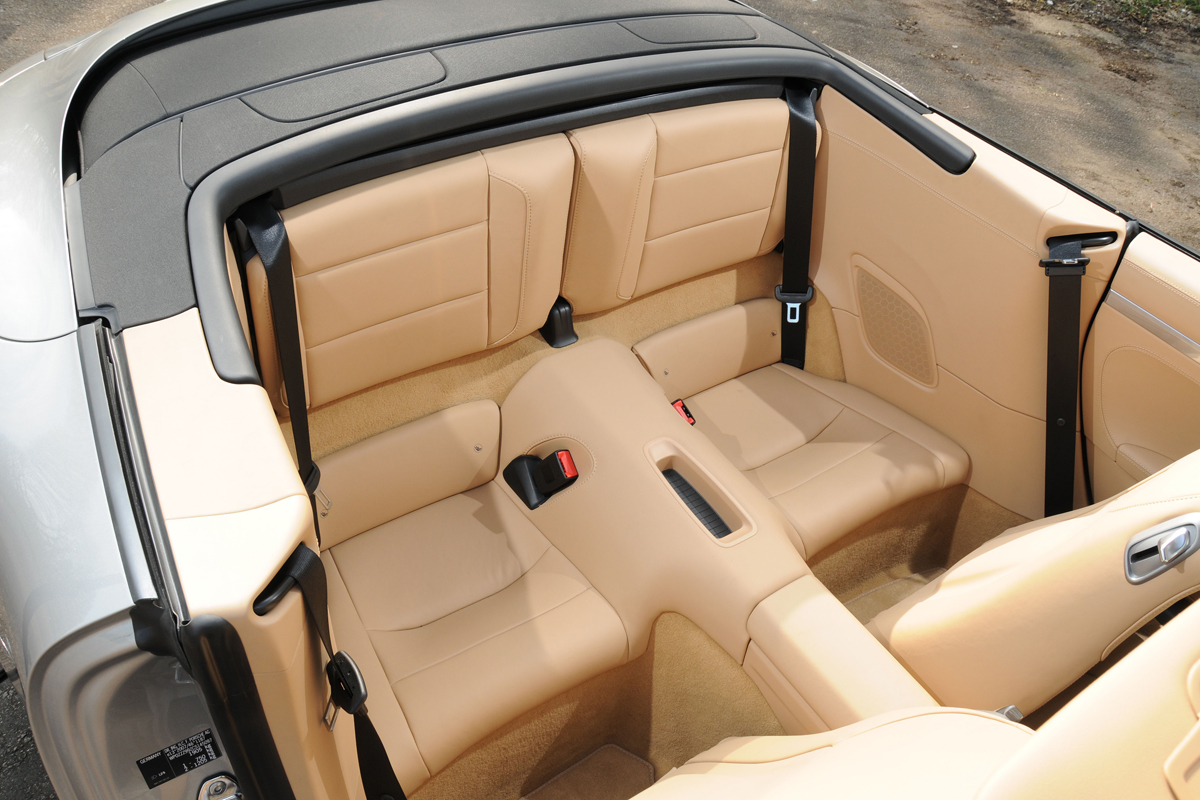 Porsche 911 Cabriolet rear seats