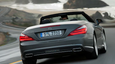 Mercedes SL rear cornering