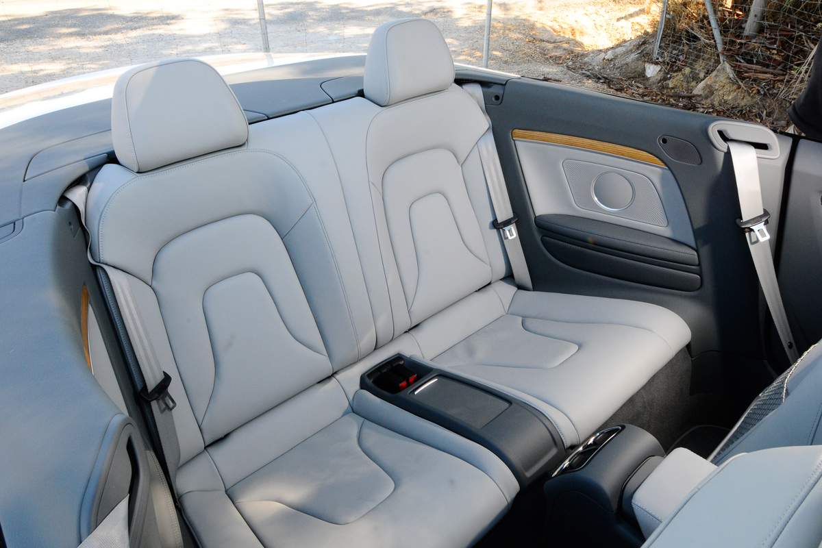 Audi A5 Cabriolet rear seats